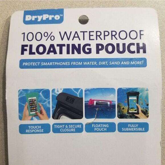 DryPro Waterproof Cell Phone Pouch Black Dry‎ Case Floating Universal - Picture 5 of 5